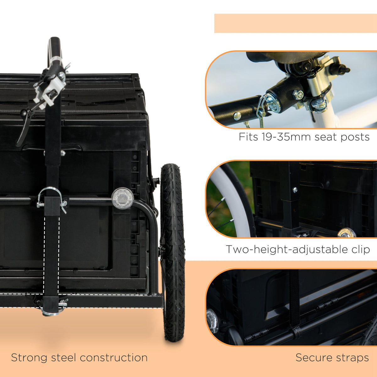 Bike Cargo Trailer – Removable Storage Box