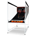 Arcade Cage Basketball Game, 2 Player Indoor Basketball Game, w/ Inflation Pump
