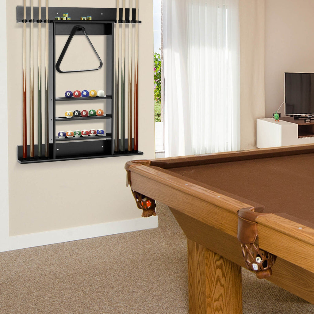 Wall-mounted Billiards Pool Cue Rack Only