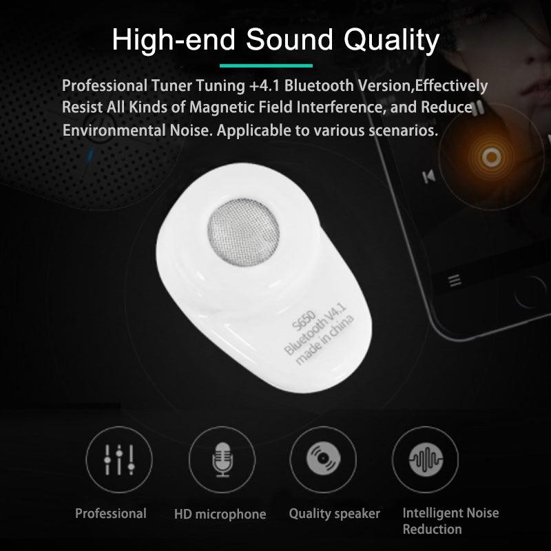 Mini Invisible Ture Wireless Earphone Noise Cancelling Bluetooth Headphone Handsfree