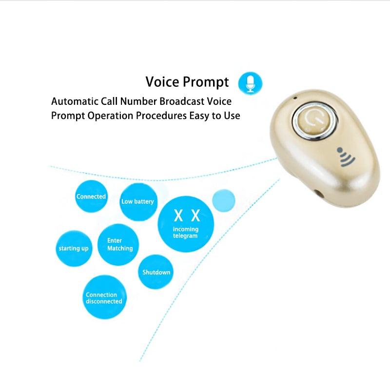 Mini Invisible Ture Wireless Earphone Noise Cancelling Bluetooth Headphone Handsfree