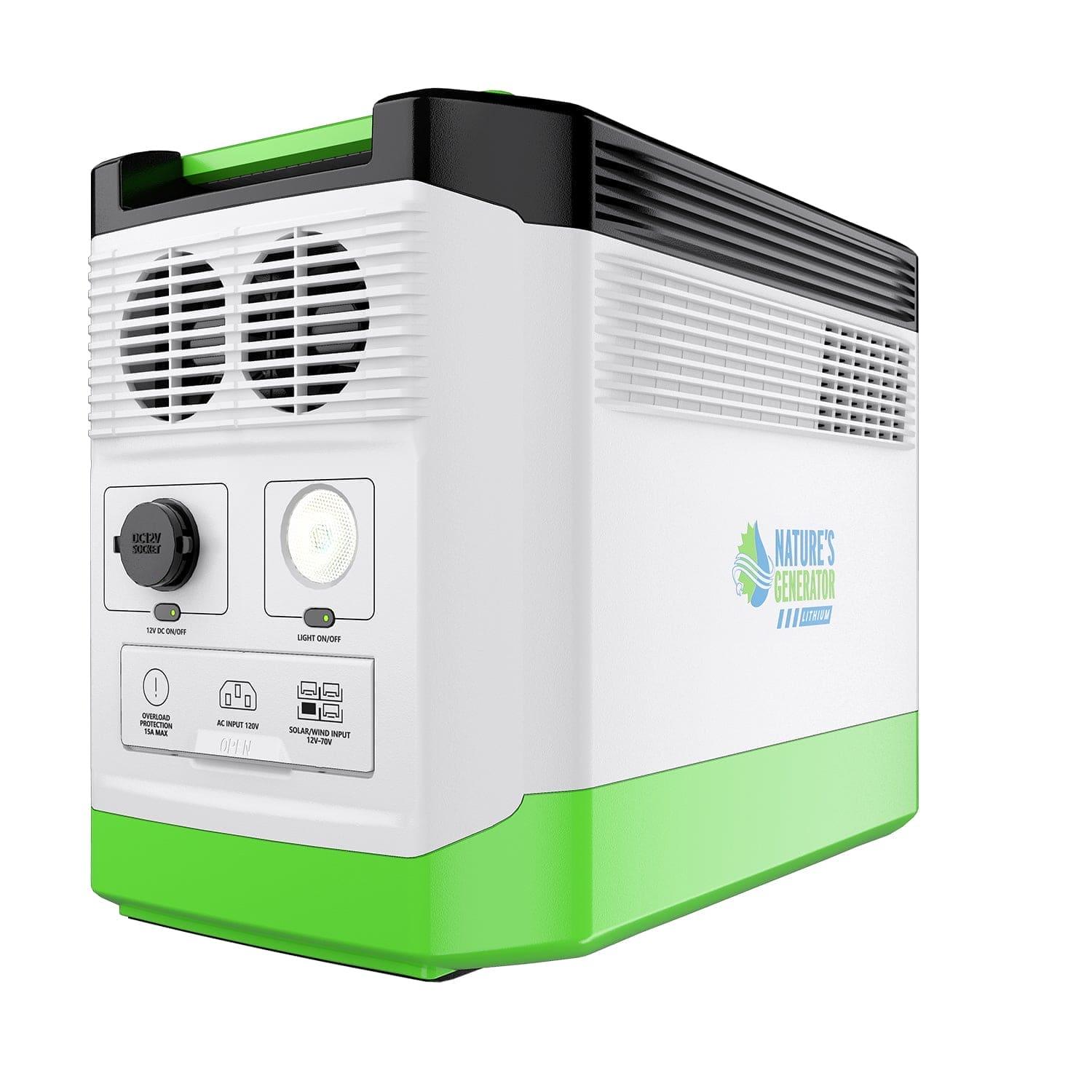 High Capacity Lithium 1800 Solar and Wind Generator