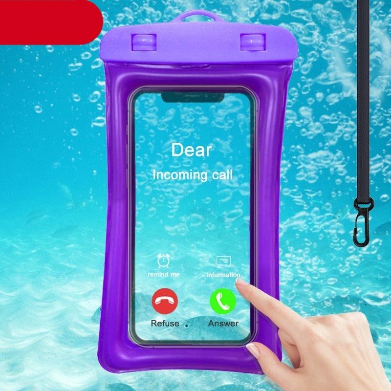 Universal Waterproof Phone Case Water Proof Swim floating Pouch