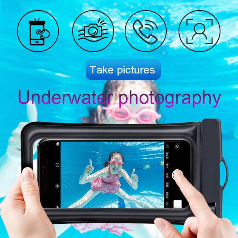 Universal Waterproof Phone Case Water Proof Swim floating Pouch