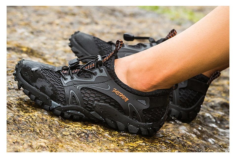 Quick Dry Men Sneakers Slip On Upstream Shoes Water Hiking Beach Surfing Shoes