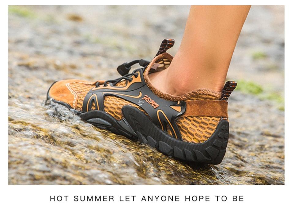 Quick Dry Men Sneakers Slip On Upstream Shoes Water Hiking Beach Surfing Shoes