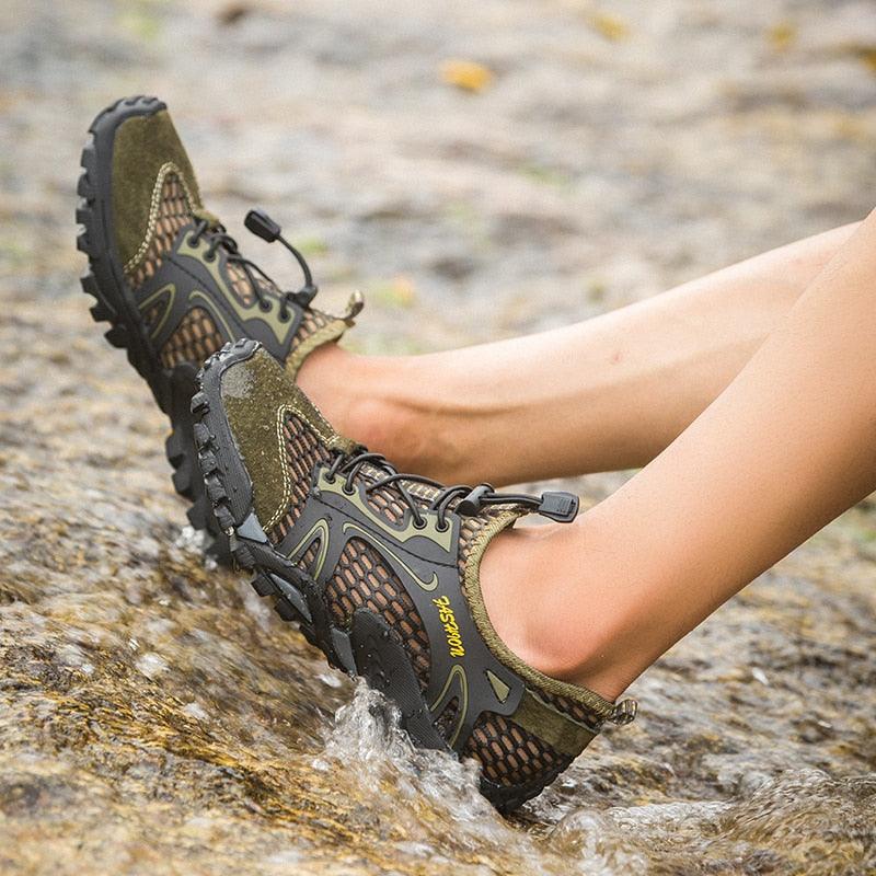 Quick Dry Men Sneakers Slip On Upstream Shoes Water Hiking Beach Surfing Shoes