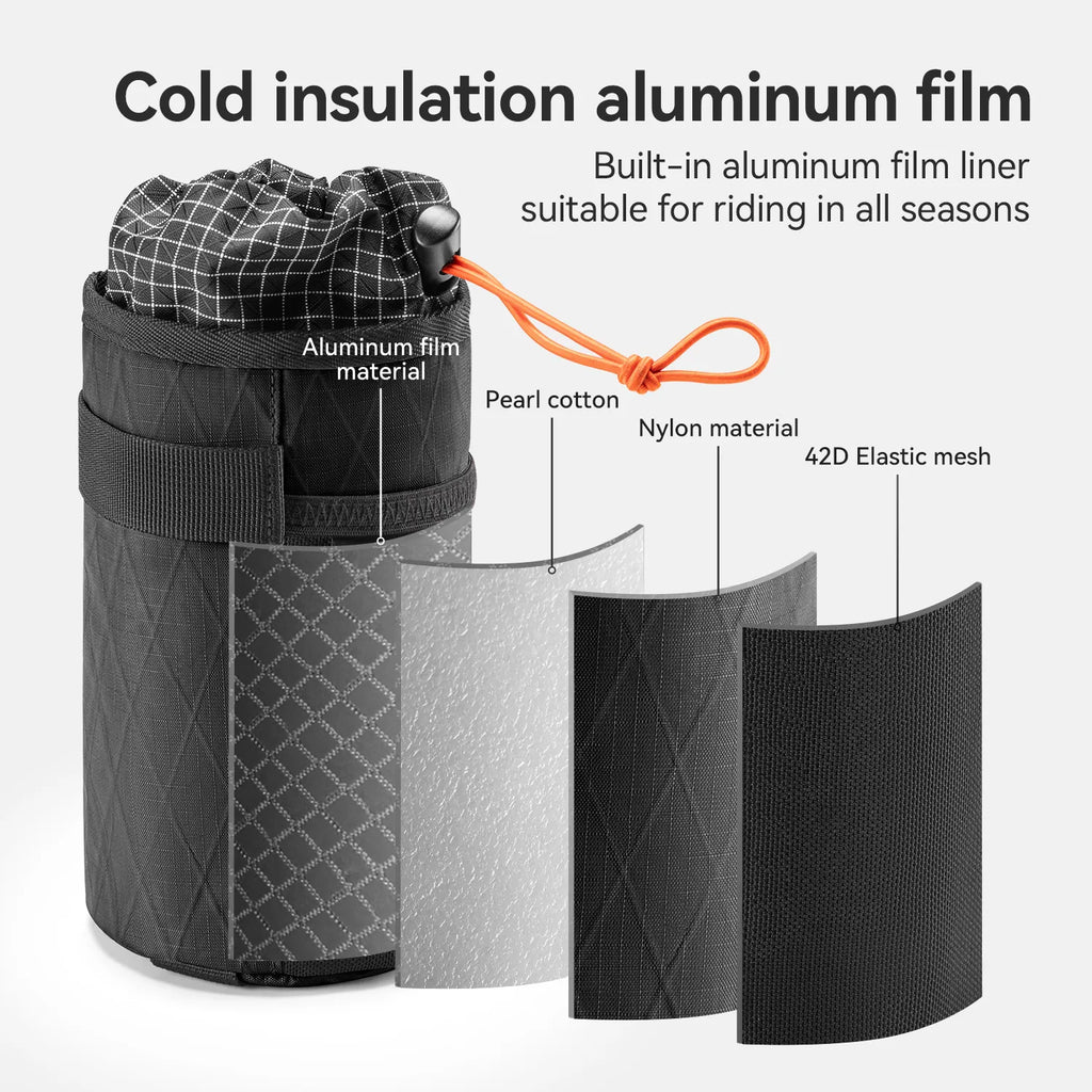 Cold Insulation Water Bottle Holder Bag for Bikepacking 1L
