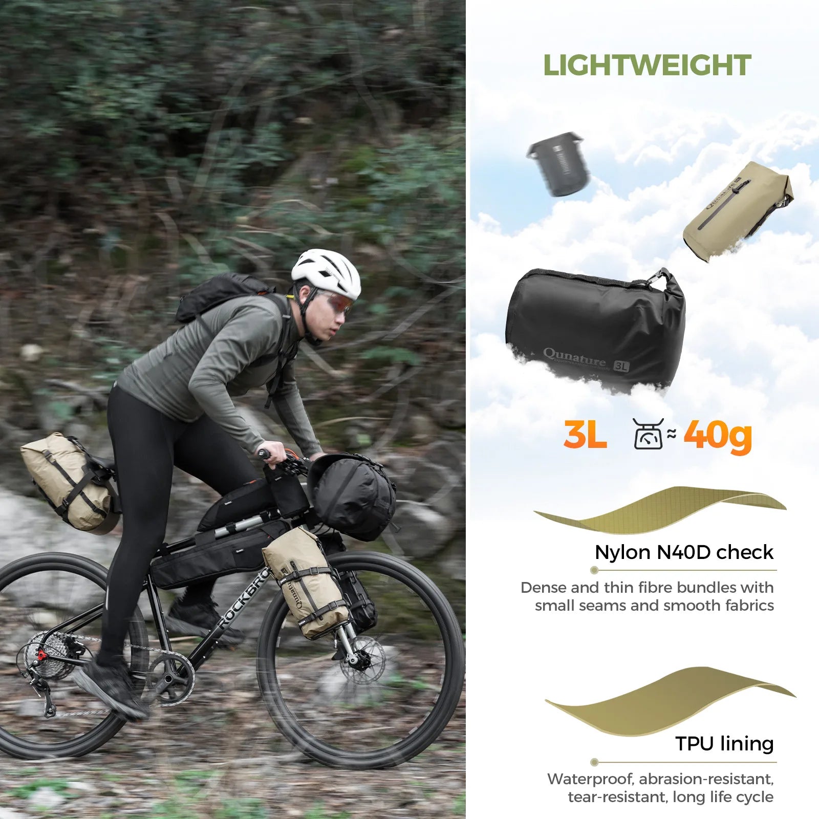 Ultralight & Waterproof Compression Bag for Backpacking 3L/6L/12L