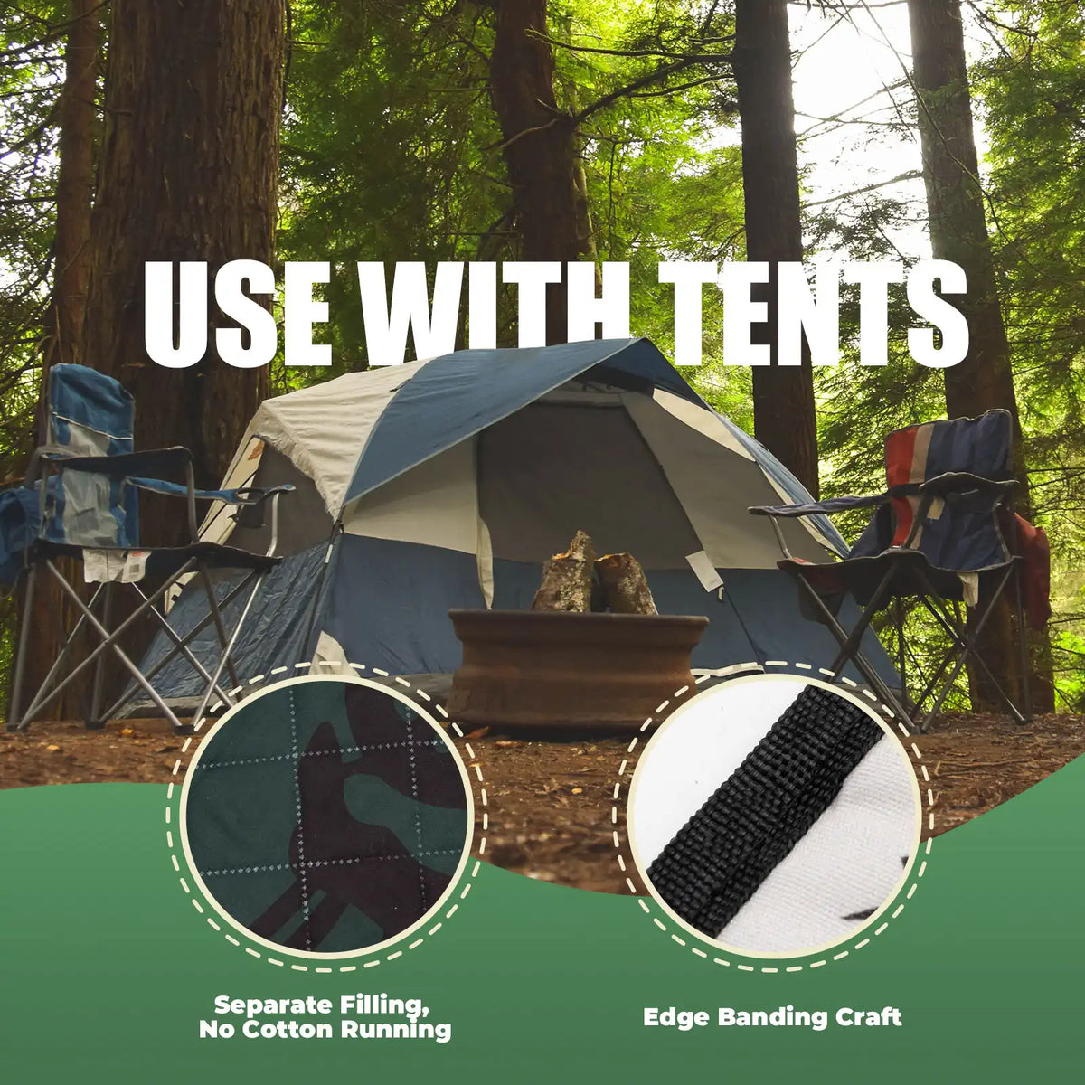 Outdoor Picnic Mat - Waterproof, Heat-Insulating, Spacious for 6-8 People