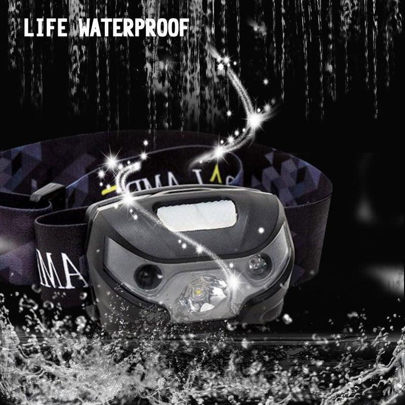 Rechargeable LED Powerfull Headlamp Flashlight USB Waterproof Headlamp